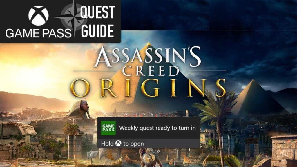 Xbox Game Pass, Adventure game in's Creed Origins Weekly Xbox Game Pass Quest Guide - Gain 1 Player Level