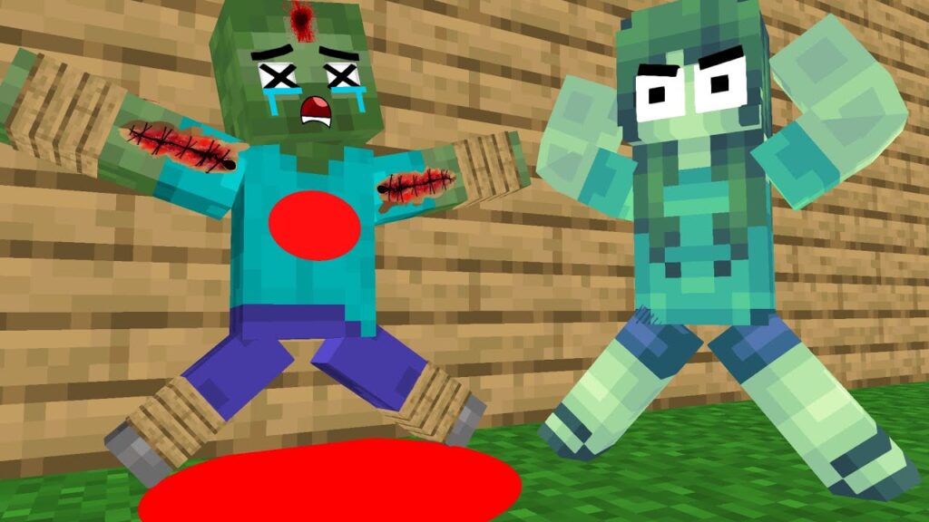 Minecraft, Mojang Studios hool : Zombie Sad Story - minecraft animation