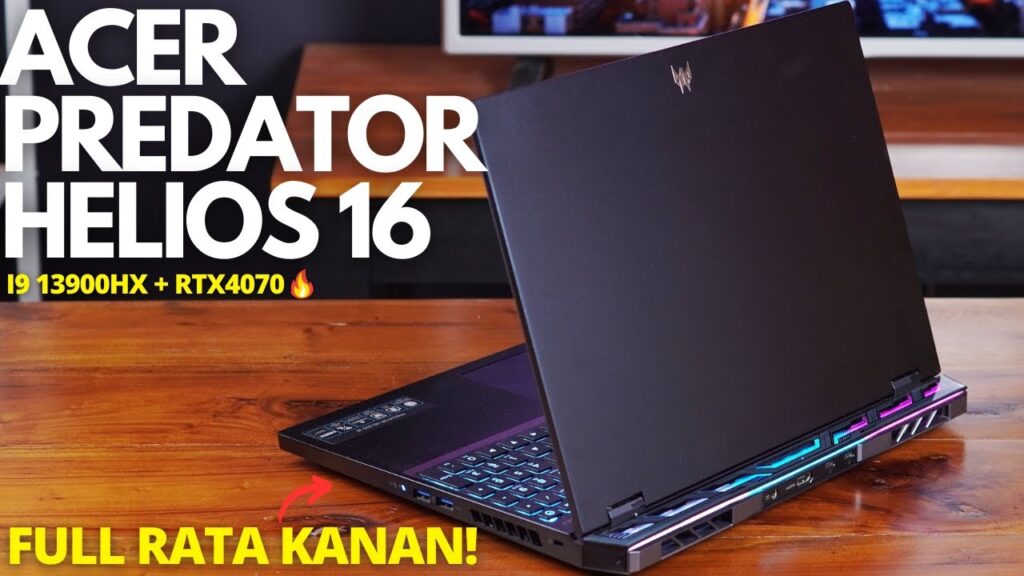 GAME AAA RATA KANAN! REVIEW Acer Predator Helios 16 RTX4070 Indonesia. Laptop Gaming Spek MONSTER!