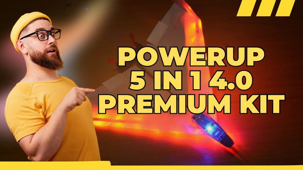 POWERUP 5 in 1 4.0 Premium Kit - Smartphone-Controlled Paper Airplane Review #DailyPhoneTuts