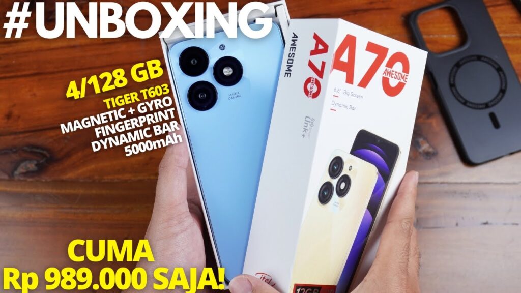 MAKIN MURAH!😱 UNBOXING Itel A70 Indonesia, Chipset Baru dan MEMORI JUMBO! + TES ANTUTU