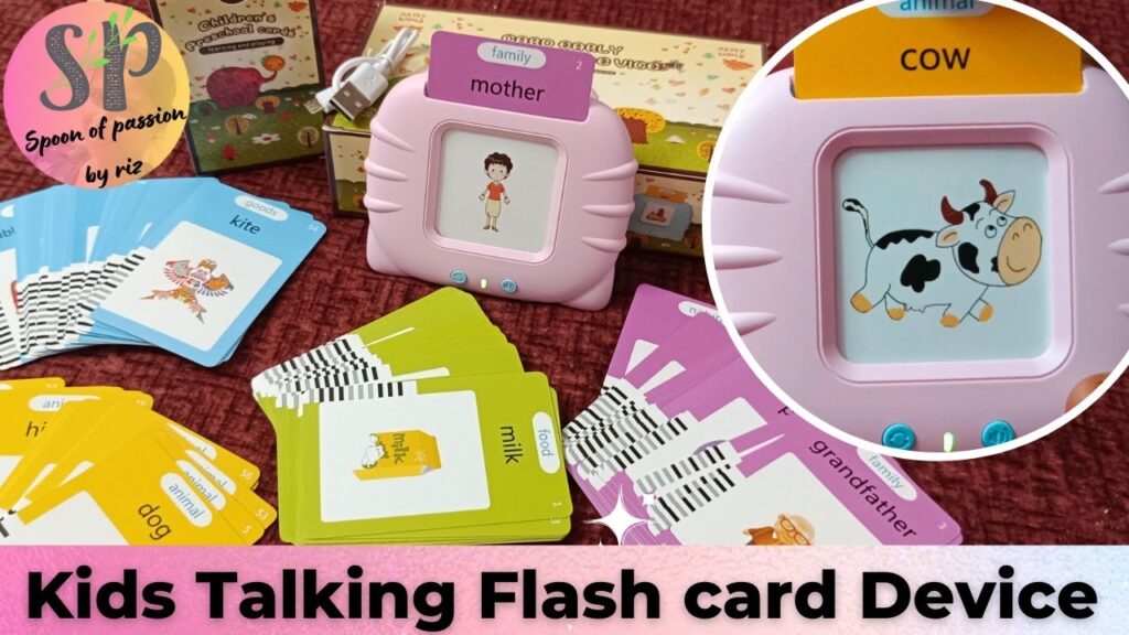 Unboxing and Review of Kids Talking Flash Card Device - Tamil / Spoon Of Passion